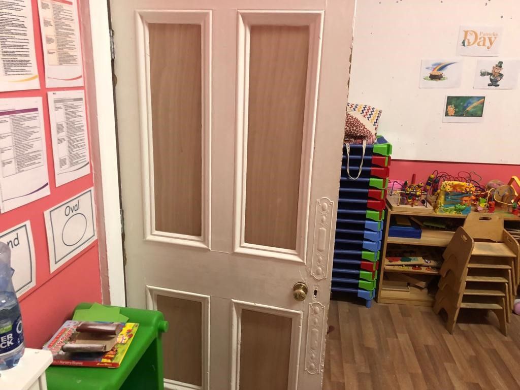 Historic nursery door