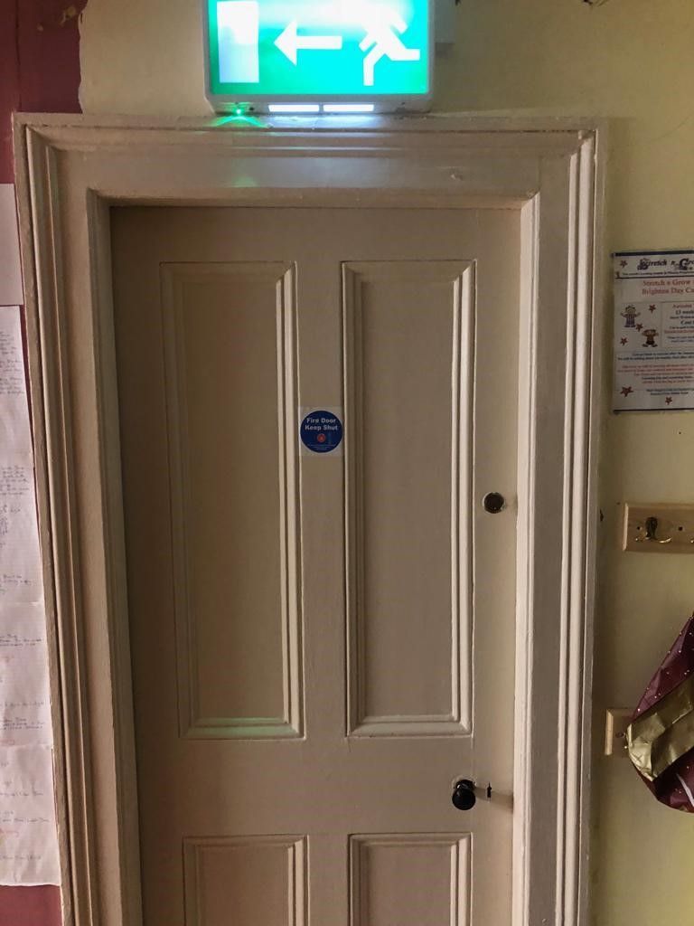 historic fire door upgraded