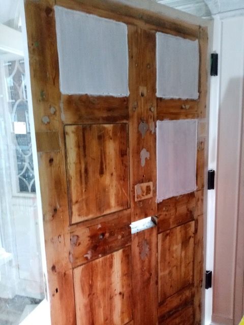 panel upgrades to historic fire door