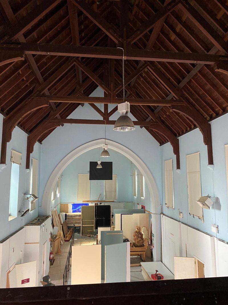 Intumescent coatings to historic chapel ceiling