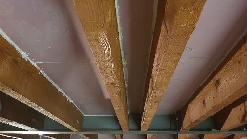 intumescent coatings on exposed timber joists