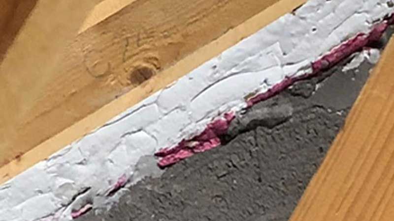 filler in exposed wall compartment